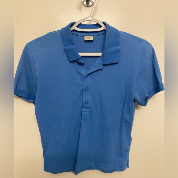 Sunday Best Blue Crop Polo - Picture 2 of 6